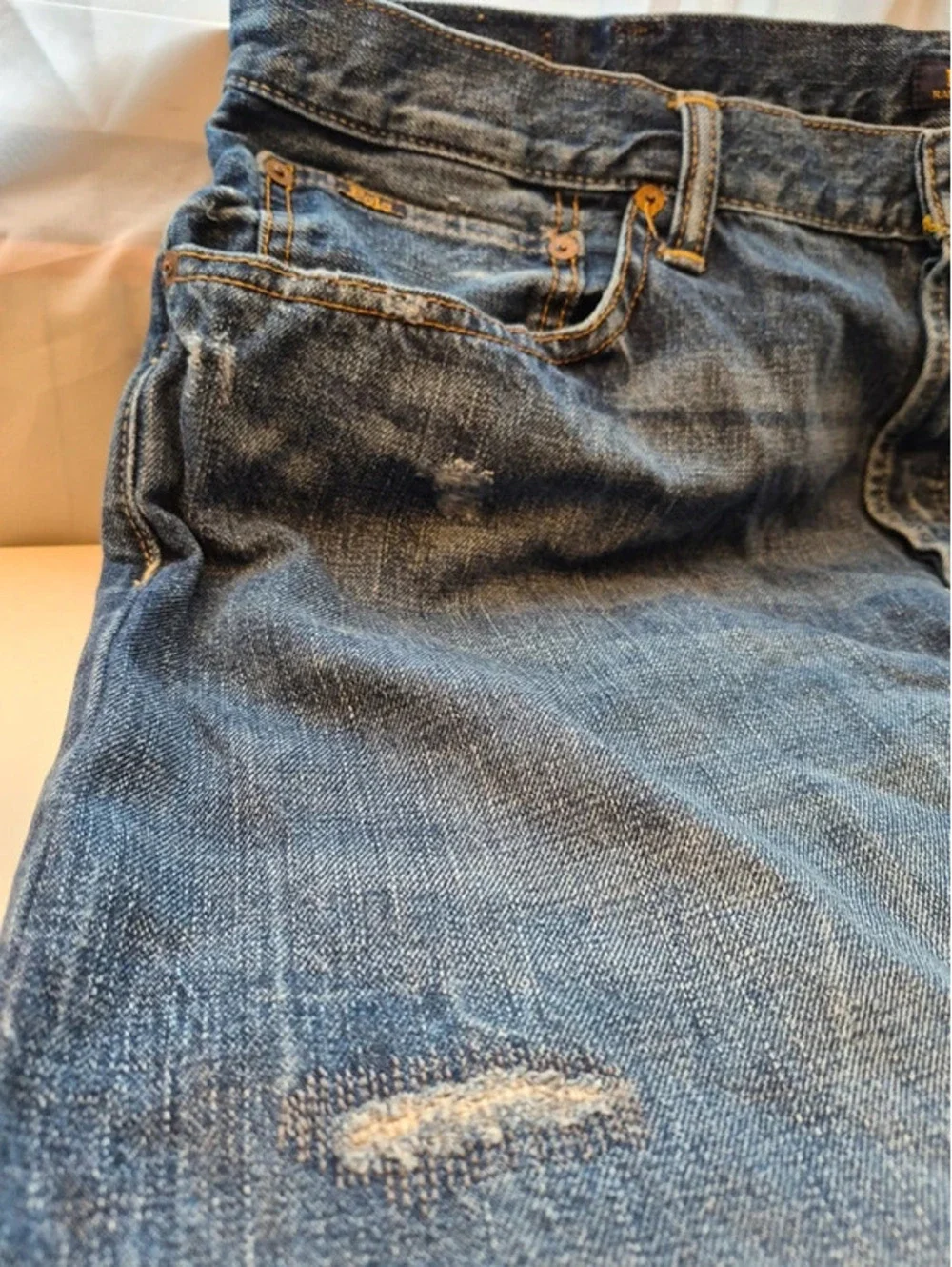 Distressed Ralph Lauren Polo Men's Jeans SWEET